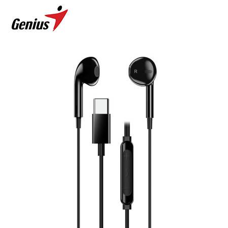 AUDIFONO C/MICROF. GENIUS HS-M365 IN-EAR USB-C BLACK