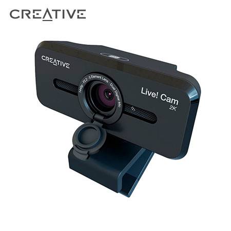 CAMARA CREATIVE LIVE! CAM SYNC V3 2K QHD1440P 4X ZOOM DUAL MIC USB C/TAPA BLACK