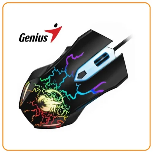 MOUSE GENIUS GX SCORPION SPEAR 2000 DPI 6-BOT RGB BLACK(PN 31040002400)