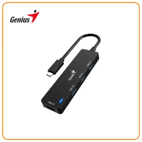 31240002400 HUB USB-C GENIUS UH-400 4 USB-A 3.0 BLACK (31240002400)
