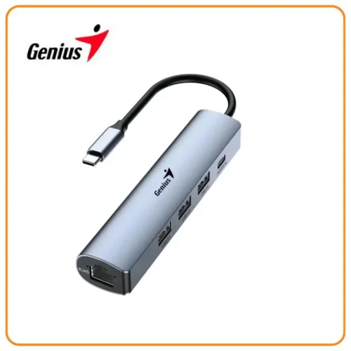 31240004400 HUB USB-C GENIUS UH-545 GIGABIT ETHERNET 1-USB-C 3-USB-A (31240004400)