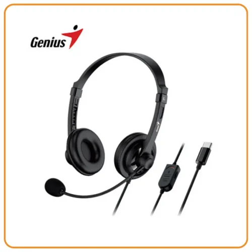31710021403 AUDIFONO C/MICROF. GENIUS HS-230U USB-C BLACK (31710021403)