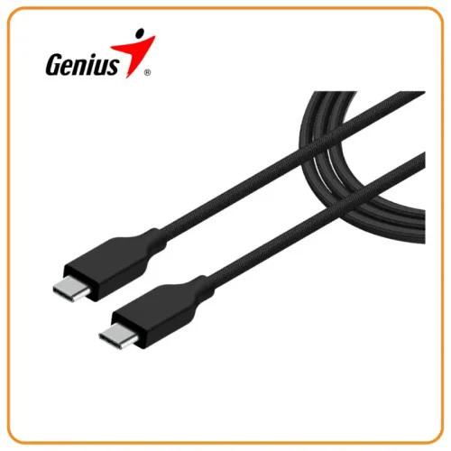 32590006400 CABLE USB-C GENIUS ACC-C2CC-3A USB-C A USB-C 100CM FAST CHARGE TRENZADO BLACK (32590006400)